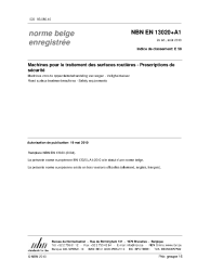 NBN EN 13020+A1:2010