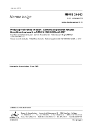 NBN B 21-603:2009