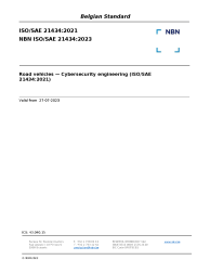 NBN ISO/SAE 21434:2023
