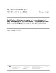 NBN EN 1865-1+A1:2015