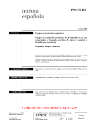 UNE-EN 402:2004 (R2011)