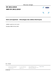 NBN EN 2812:2019