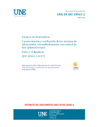 UNE-EN ISO 18563-2:2018
