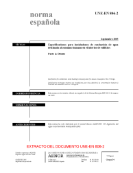 UNE-EN 806-2:2005 (R2014)