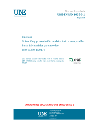 UNE-EN ISO 10350-1:2018