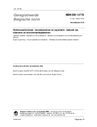 NBN EN 14776:2004