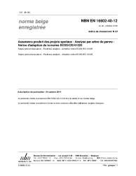 NBN EN 16602-40-12:2014