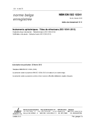 NBN EN ISO 10341:2013