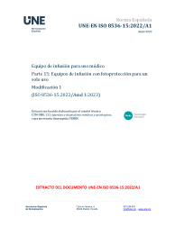 UNE-EN ISO 8536-15:2022/A1:2023