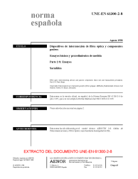 UNE-EN 61300-2-8:1998