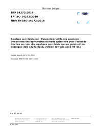 NBN EN ISO 14272:2016