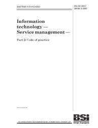 BS ISO/IEC 20000-2:2005