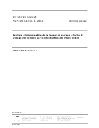 NBN EN 16711-1:2015