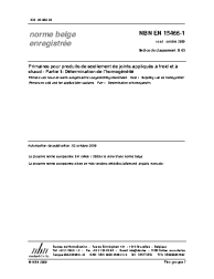 NBN EN 15466-1:2009
