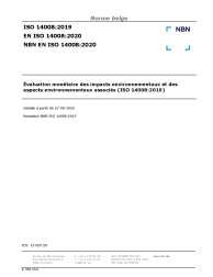 NBN EN ISO 14008:2020