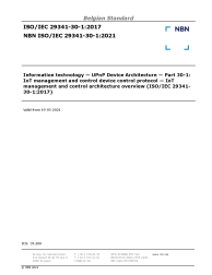 NBN ISO/IEC 29341-30-1:2021