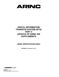 ARINC Specification 429P4:2012