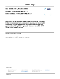 NBN EN ISO 3838:2004/A1:2023