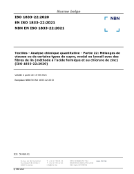 NBN EN ISO 1833-22:2021