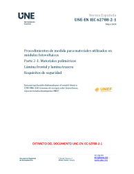 UNE-EN IEC 62788-2-1:2024