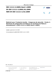 NBN EN ISO 11111-2/A1:2009