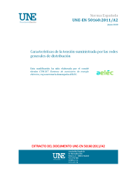 UNE-EN 50160:2011/A2:2020