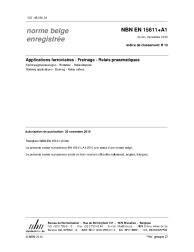 NBN EN 15611+A1:2010