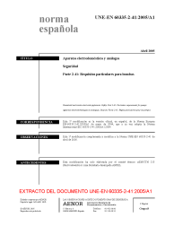 UNE-EN 60335-2-41:2005/A1:2005