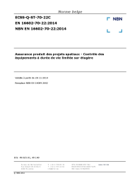 NBN EN 16602-70-22:2014