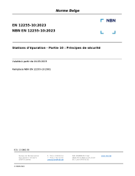 NBN EN 12255-10:2023