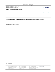 NBN ISO 18504:2020