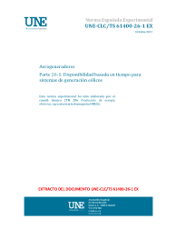 UNE-CLC/TS 61400-26-1:2017 EX