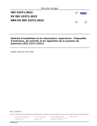 NBN EN ISO 23371:2022