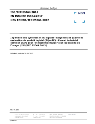 NBN EN ISO/IEC 25064:2017