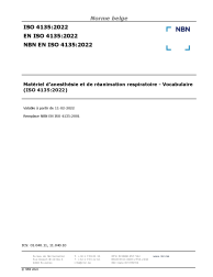 NBN EN ISO 4135:2022