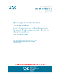 UNE-EN ISO 16140-3:2021