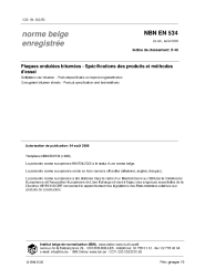 NBN EN 534:2006