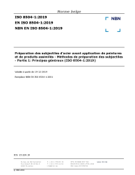 NBN EN ISO 8504-1:2019