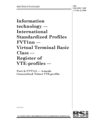 BS ISO/IEC ISP 11184-2:1996