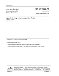 NBN EN 13586+A1:2008