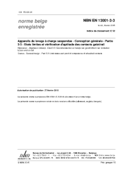 NBN EN 13001-3-3:2015