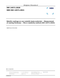 NBN ISO 14571:2021