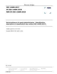 NBN EN ISO 14689:2018