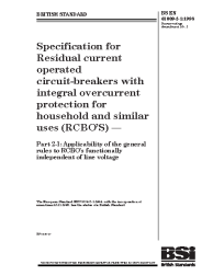 BS EN 61009-2-1:1995