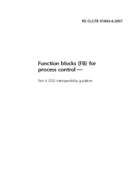 PD CLC/TR 61804-4:2007
