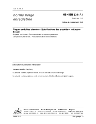 NBN EN 534+A1:2010