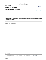 NBN EN ISO 1110:2019