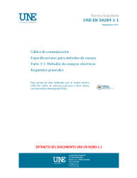 UNE-EN 50289-1-1:2017