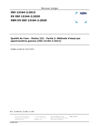 NBN EN ISO 13164-2:2020