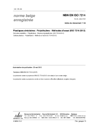 NBN EN ISO 7214:2012